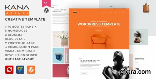 ThemeForest - Kana - Creative Agency WordPress Theme 14503946