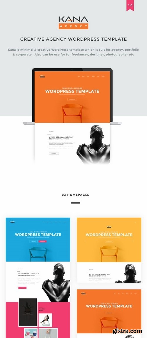 ThemeForest - Kana - Creative Agency WordPress Theme 14503946