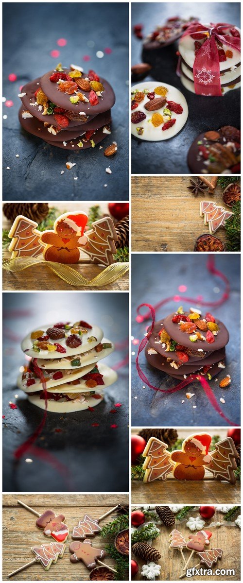 Festive dessert gingerbread and biscuits 9X JPEG