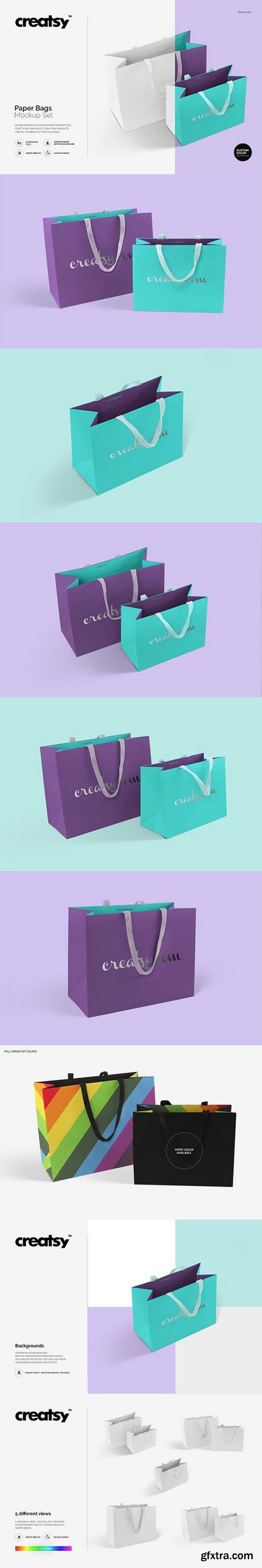 CM - Paper Bags Mockup Set 1176785