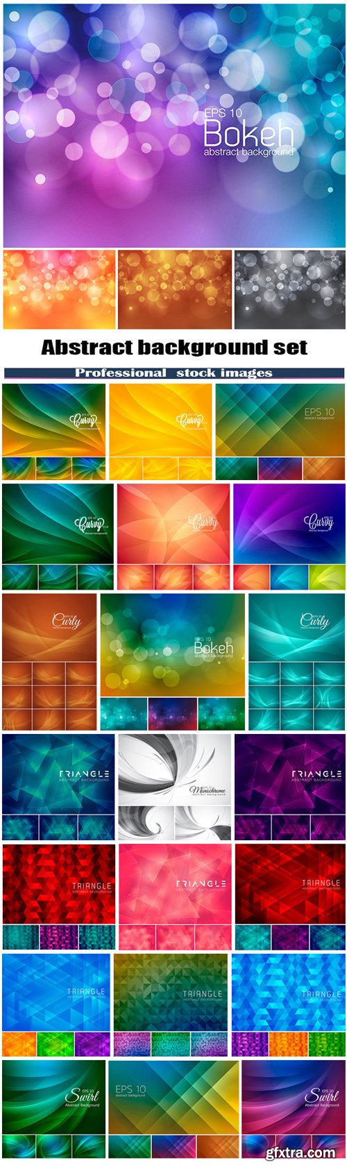 Abstract background set