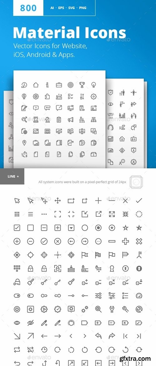 GraphicRiver - Material Design Icons 19371715