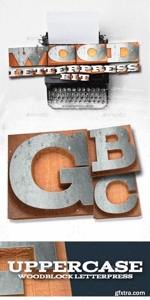 GraphicRiver - Wood Letterpress Text Kit 10267749