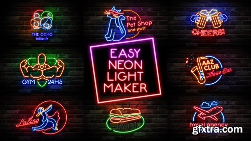 Videohive Easy Neon Lights Maker 14350769