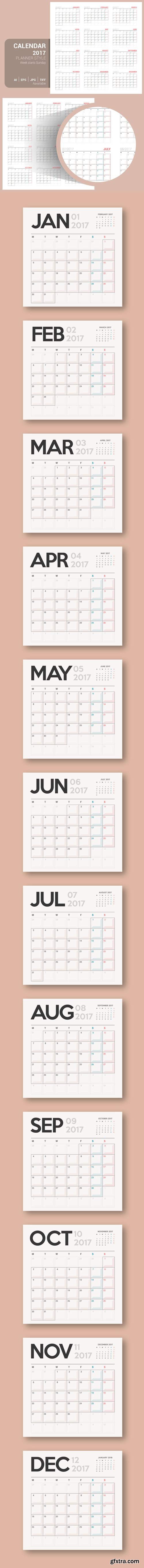 CM 1189722 - Calendar 2017 Planner Design