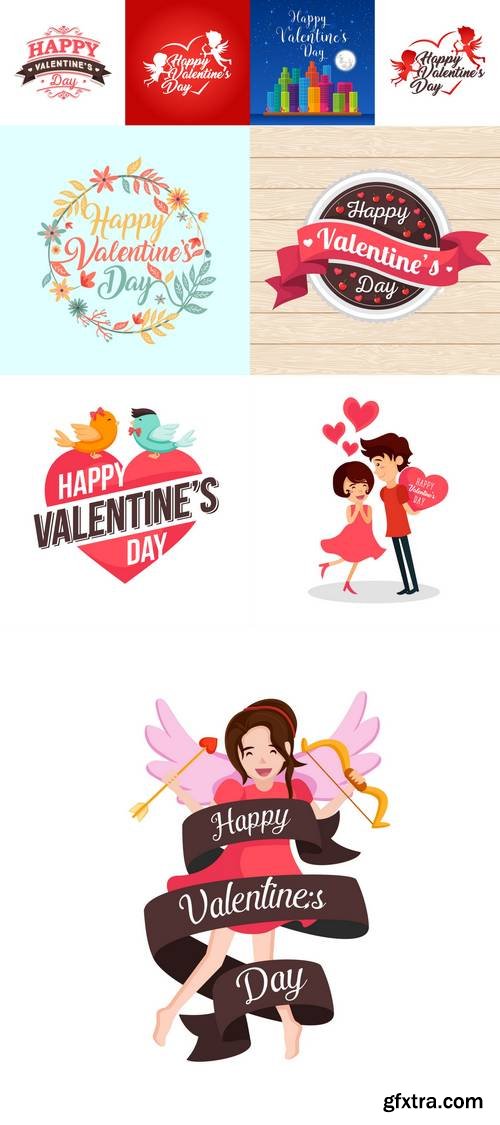 Modern Romantic Happy Valentine Card