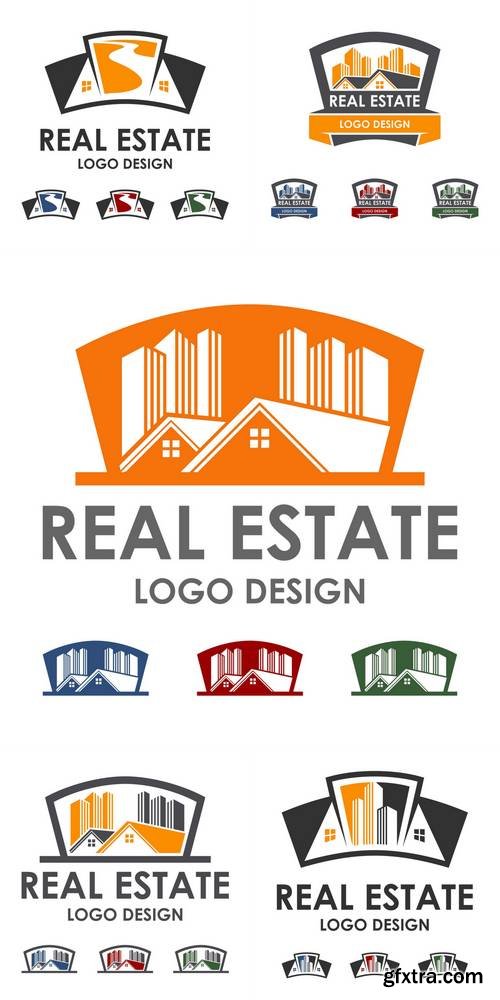 Real Estate Logo Design Vector