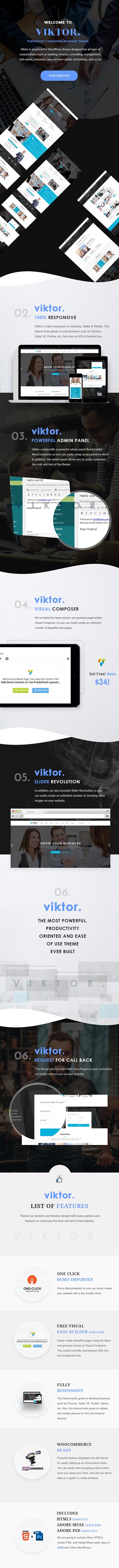 ThemeForest - Viktor - Responsive Corporate WordPress Theme 18389385