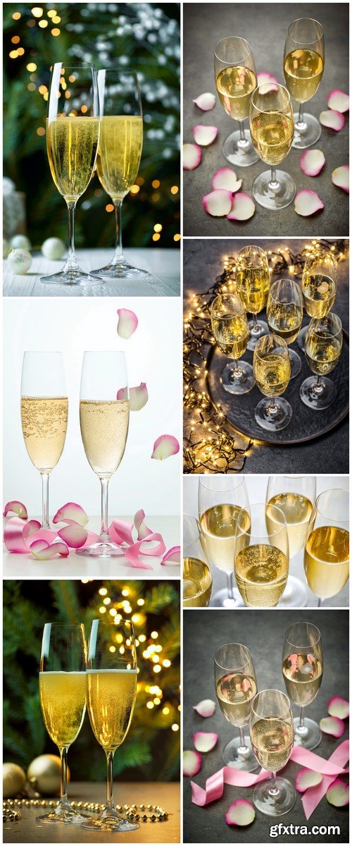 Glasses with champagne 7X JPEG