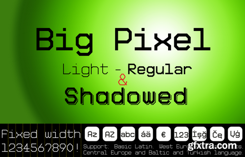 Big Pixel font