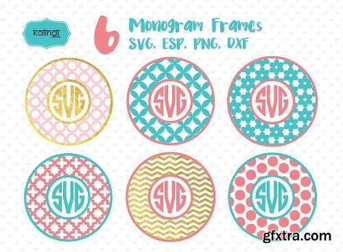 CreativeMarket Circle monogram svg 1154077