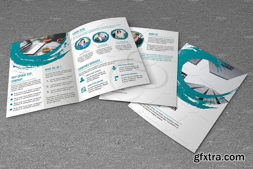 CreativeMarket Corporate Brochure Template-V645 1151636