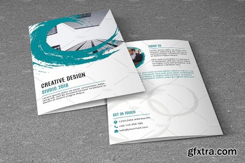 CreativeMarket Corporate Brochure Template-V645 1151636