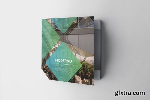 CreativeMarket Moderno Square Trifold 1152907