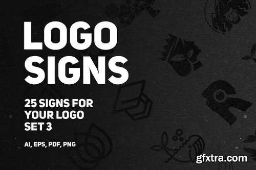 CreativeMarket Set 3 | 25 signs for your logo 1153844