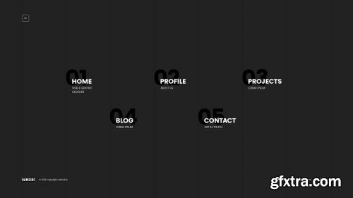 CreativeMarket Darkside — Clean & Minimal Portfolio 1153408