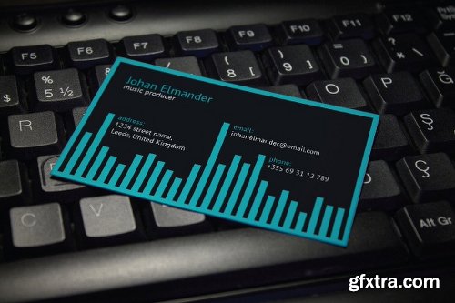 CreativeMarket Music Business Card 38163