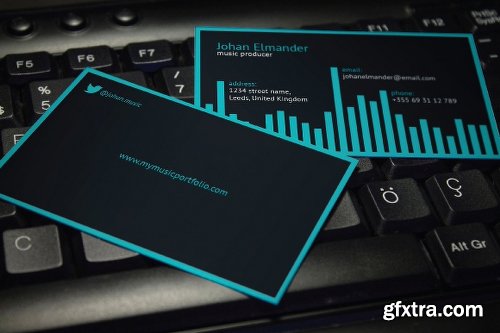 CreativeMarket Music Business Card 38163