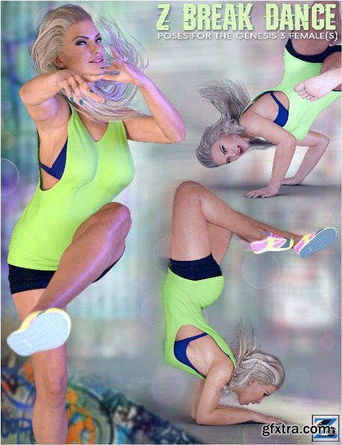 Z Break Dance - Poses for the Genesis 3 Female(s)