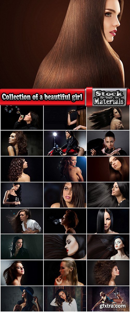 Collection of a beautiful girl woman with luxurious hair hairstyle makeup 25 HQ Jpeg