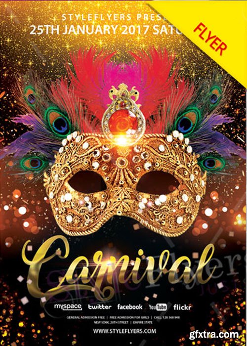 Carnival PSD V18 Flyer Template