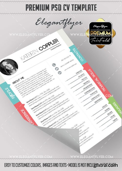 CV Premium CV and Cover Letter PSD V11 Template