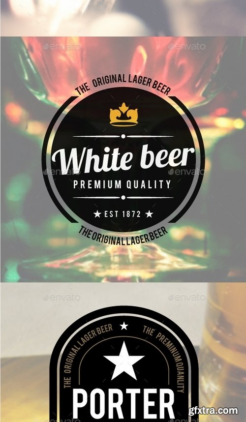 GraphicRiver - 9 Premium Beer Labels 5579439