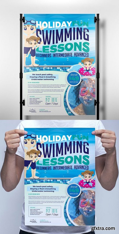 CM - A3 Swimming Pool Poster Template 1173181