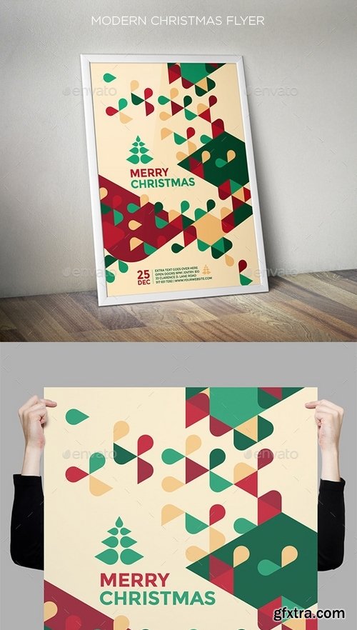 GraphicRiver - Modern Christmas Flyer 9587884