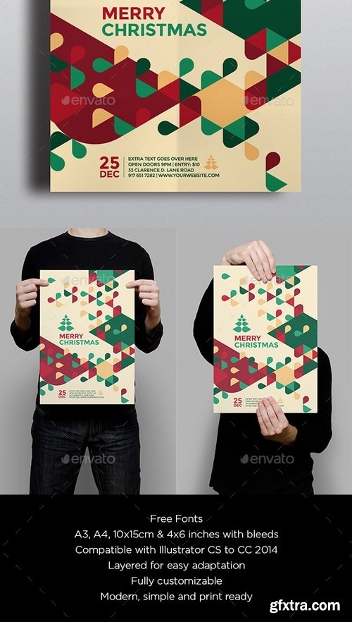 GraphicRiver - Modern Christmas Flyer 9587884