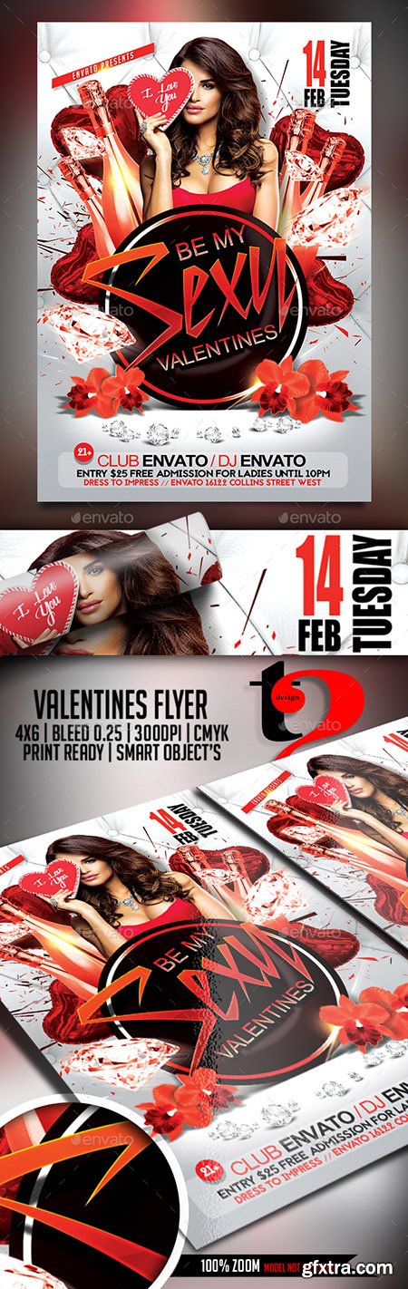 GraphicRiver - Valentines Day Flyer - Template 19256387