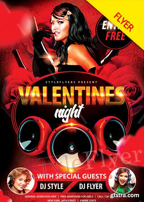 Valentine Night PSD V12 Flyer Template