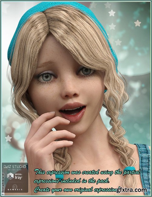 Awesomity Mix and Match Expressions for Tween Julie 7 and Genesis 3 Female(s)