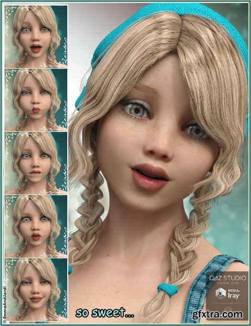 Awesomity Mix and Match Expressions for Tween Julie 7 and Genesis 3 Female(s)