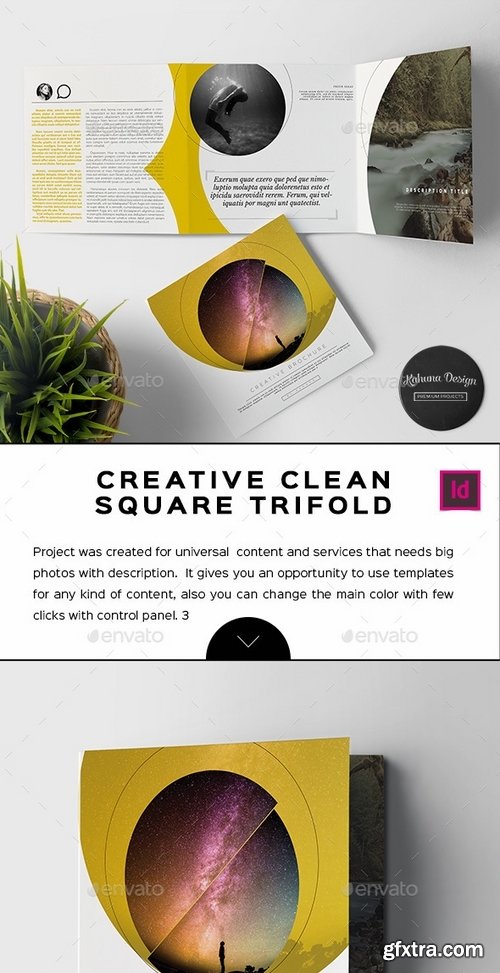 GraphicRiver - Creative Clean Square Trifold Brochure 14648514