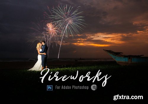 CreativeMarket 40 Firework Photoshop Overlays 1154067