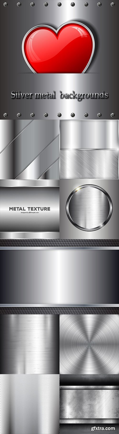 Silver metal backgrounds