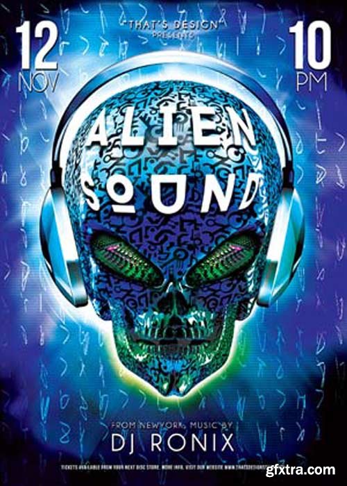 Alien Sound V7 Flyer Template