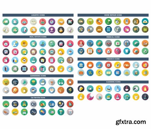 GraphicRiver - Universal Colorful Flat Icons 8471713