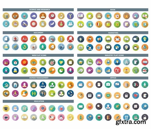 GraphicRiver - Universal Colorful Flat Icons 8471713