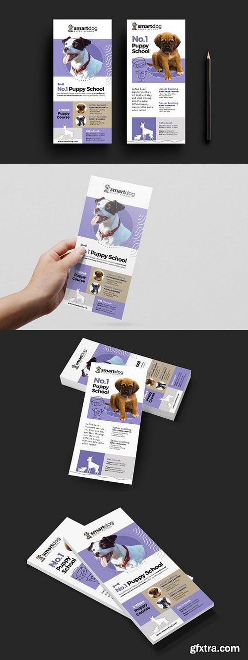 CM - Puppy School DL Card Template 1199703