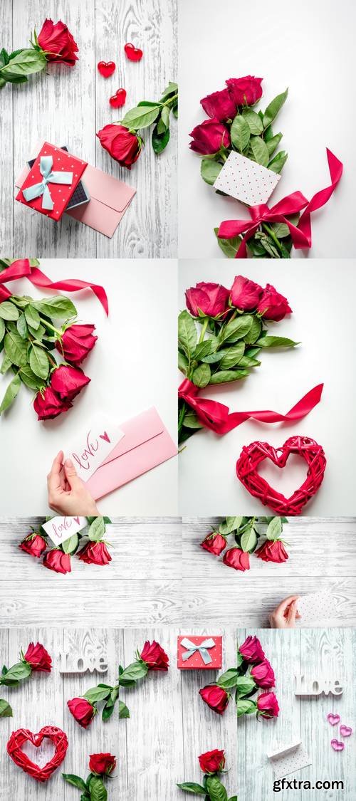 Concept Valentine Day with Flower