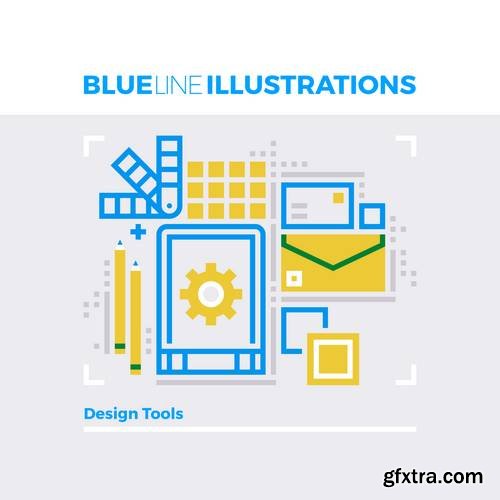 Blue Line Icons