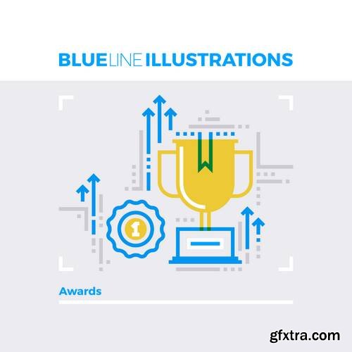 Blue Line Icons