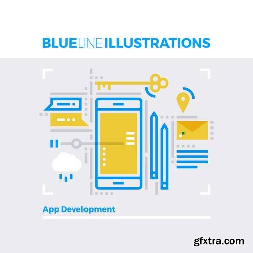 Blue Line Icons