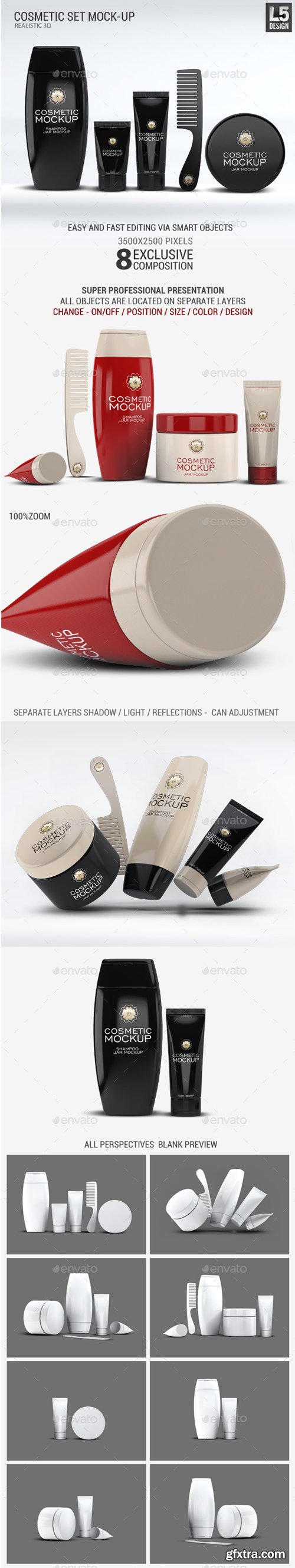 Graphicriver - Cosmetic Set Mock-Up 13090058