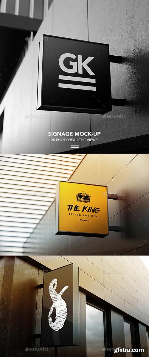 GraphicRiver - Signage Mock-up / Sign Mock-up - 19348768