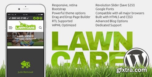 ThemeForest - Lawn Care services - HTML website template 19136039