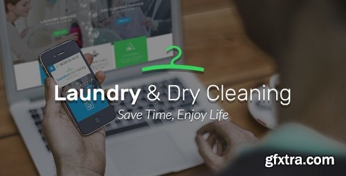 ThemeForest - Laundry, Dry Cleaning services HTML website template 19175795