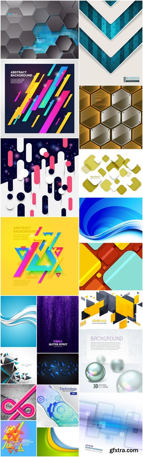 Abstract Background Collection #210 - 20 Vector